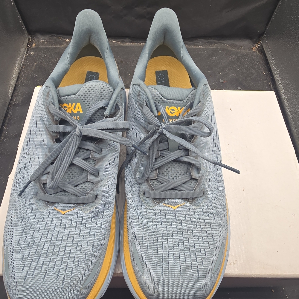 Hoka Blue and Yellow‎ Running Shoes